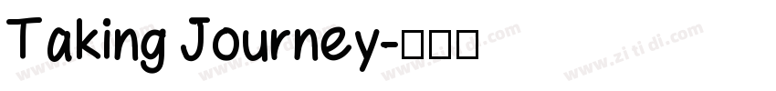 Taking Journey字体转换